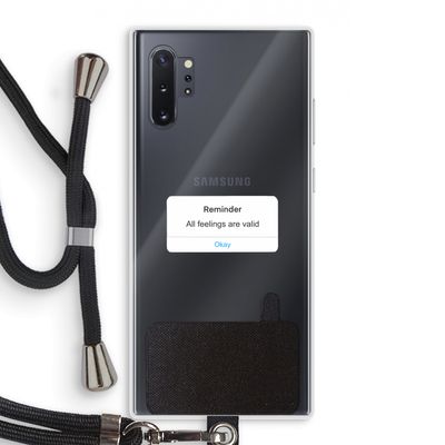 Reminder: Samsung Galaxy Note 10 Plus Transparant Hoesje met koord