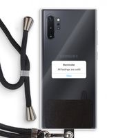 Reminder: Samsung Galaxy Note 10 Plus Transparant Hoesje met koord