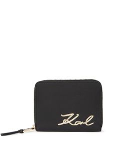 Karl Lagerfeld portefeuille Signature - Noir