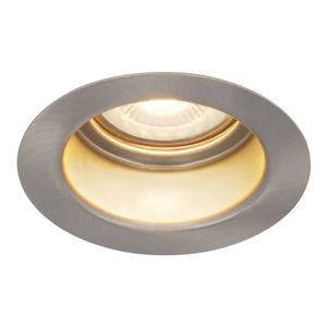 Mari LED inbouwspot verzonken - 3.8 Watt - Warm wit 2700K - GU10 LED module - Dimbaar - Lagere inbouwdiepte - voor binnen en buiten - RVS