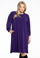 Yoek Jurk Puff Sleeve | Paars | Maat 50/52 Yoek Jurk Puff Sleeve | Paars | Maat 50/52