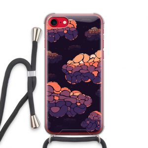 Patroon Wolken: iPhone SE 2020 Transparant Hoesje met koord