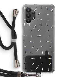 Hipster stripes: Samsung Galaxy A32 5G Transparant Hoesje met koord