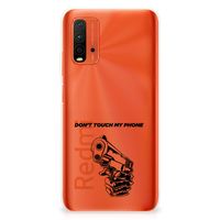 Xiaomi Poco M3 Silicone-hoesje Gun Don't Touch My Phone - thumbnail