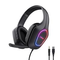 Gaming headset trust gxt416 zirox led zwart