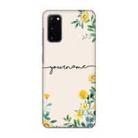 Gele bloemen: Volledig geprint Samsung Galaxy S20 Hoesje
