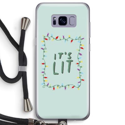 It's Lit: Samsung Galaxy S8 Plus Transparant Hoesje met koord