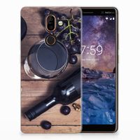 Nokia 7 Plus Siliconen Case Wijn - thumbnail