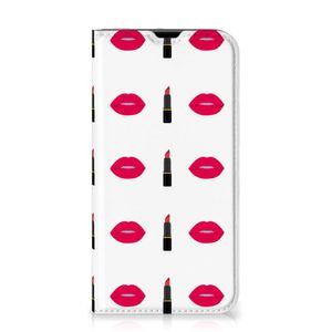 iPhone 13 Pro Hoesje met Magneet Lipstick Kiss