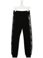 Philipp Plein Junior pantalon de jogging à motif tête de mort - Noir - thumbnail