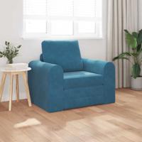 Slaapbank Blauw 98 x 71 x 83 cm Fluweel