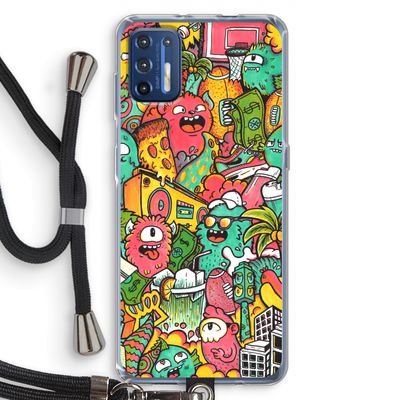 Vexx City: Motorola Moto G9 Plus Transparant Hoesje met koord