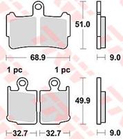 TRW Brake pad mcb 828 sv sintered metal