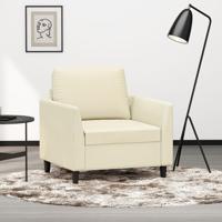 Fauteuil 60 cm kunstleer crèmekleurig