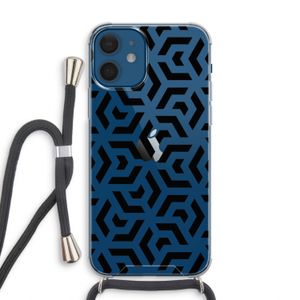 Crazy pattern: iPhone 12 Transparant Hoesje met koord