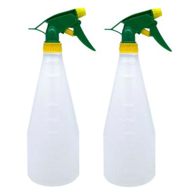 Pro Garden Plantenspuit - 2x - water versproeiers - kunststof - geel/groen - inhoud 1 liter Pro Garden Plantenspuit - 2x - water versproeiers - kunststof - geel/groen - inhoud 1 liter
