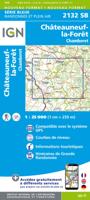 Wandelkaart - Topografische kaart 2132 SB - Serie Bleue Châteauneuf-la-Forêt, Chamberet | IGN - Institut Géographique National