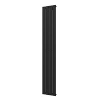 Plieger Cavallino Retto designradiator verticaal enkel middenaansluiting 1800x298mm 614W donkergrijs structuur 7253461