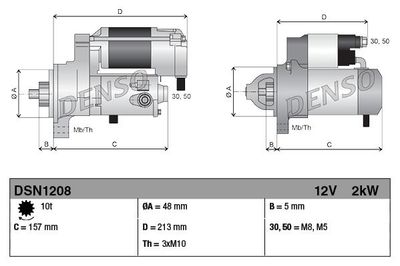 Startmotor DSN1208