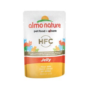 Almo Nature HFC Jelly Kattenvoer - Maaltijdzakje - Kip - 24 x 55 gr