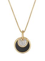 David Yurman collier DY Elements Convertible en or 18ct serti d'onyx et de diamants