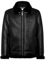 Philipp Plein veste bomber à patch logo - Noir - thumbnail