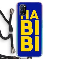 Habibi Blue: Oppo A92 Transparant Hoesje met koord