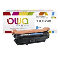 Tonercartridge OWA alternatief tbv HP CE401A blauw