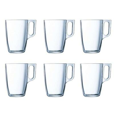 Mokkenset Luminarc Nuevo Transparant Glas 320 ml (6 Onderdelen)