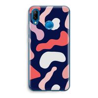 Memphis Shapes Pink: Huawei P20 Lite Transparant Hoesje