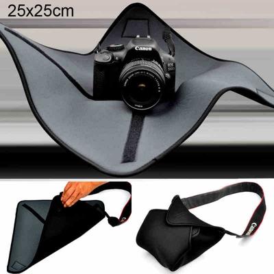 Schokbestendige neopreen tas magische Wrap deken voor Canon / Nikon / Sony cameralens grootte: 25 x 25cm