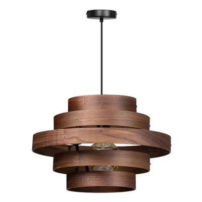 Hanglamp Walnut 5 rings