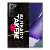 Samsung Galaxy Note20 Ultra | Siliconen hoesje | met naam Already Taken Black