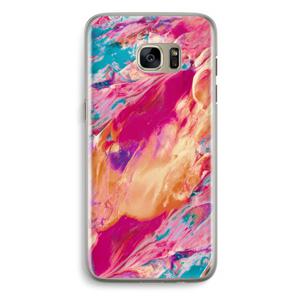 Pastel Echoes: Samsung Galaxy S7 Edge Transparant Hoesje