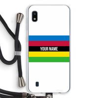 WK Wielrennen: Samsung Galaxy A10 Transparant Hoesje met koord