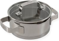 ELLE Gourmet Moderne Kookpan met Deksel - Ø 16 cm - RVS