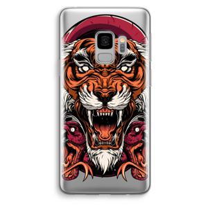 Tiger and Rattlesnakes: Samsung Galaxy S9 Transparant Hoesje