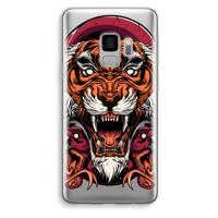 Tiger and Rattlesnakes: Samsung Galaxy S9 Transparant Hoesje - thumbnail