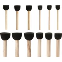 Creativ Company Foam tamponeerstokjes, l: 9-10 cm, d 13+20+25+35 mm, 12 stuk/ 1 doos