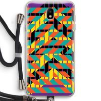 Skew Bee 2: Samsung Galaxy J7 (2017) Transparant Hoesje met koord