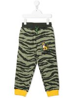 Kenzo Kids pantalon de jogging en coton à imprimé tigre - Vert - thumbnail