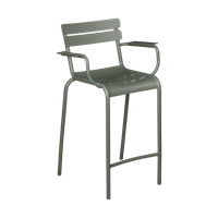 Fermob Luxembourg barkruk met arm H70 Rosemary