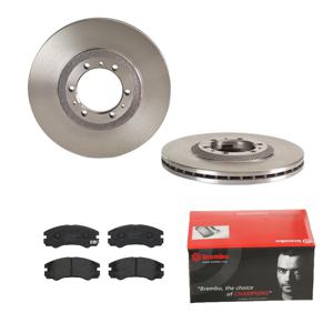 Remmenset, remschijf BREMBO, Remschijftype: Binnen geventileerd, Inbouwplaats: Vooras, u.a. für Opel, Vauxhall, Isuzu