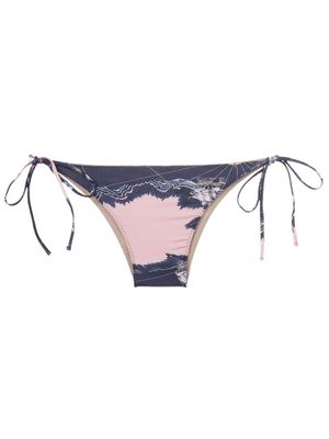 Clube Bossa bas de bikini Chapin à imprimé graphique - Bleu