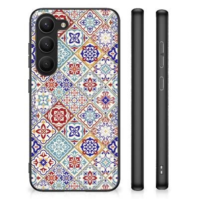 Samsung Galaxy S23 Marmeren Print Telefoonhoesje Tiles Color