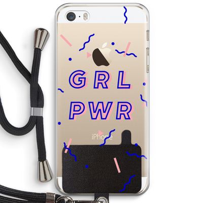 GRL PWR: iPhone 5 / 5S / SE Transparant Hoesje met koord