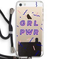GRL PWR: iPhone 5 / 5S / SE Transparant Hoesje met koord