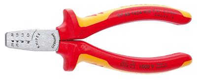 Knipex 97 68 145 A 97 68 145 A Krimptang Adereindhulzen 0.25 tot 2.5 mm²