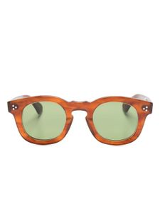 Lesca lunettes de soleil Card à monture ronde - Marron
