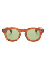 Lesca lunettes de soleil Card à monture ronde - Marron